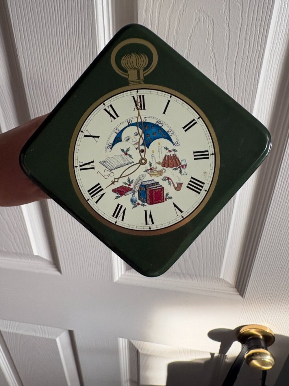 Celestial Clock Cookie Tin Dept 56 Dickens Village Holiday